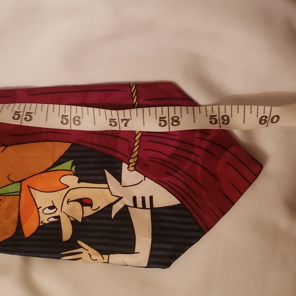 Hanna Barbera Cartoon Network Fred Flintstone Pebbles George Jetson  Tie - Picture 5 of 5